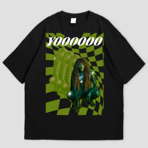 t shirt "yoooooo" (verde)
